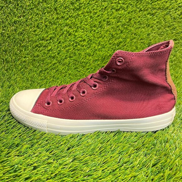 Converse Chuck Taylor All Star Hi Mens Size 8 Red White Casual Shoes Sneakers - Picture 3 of 10